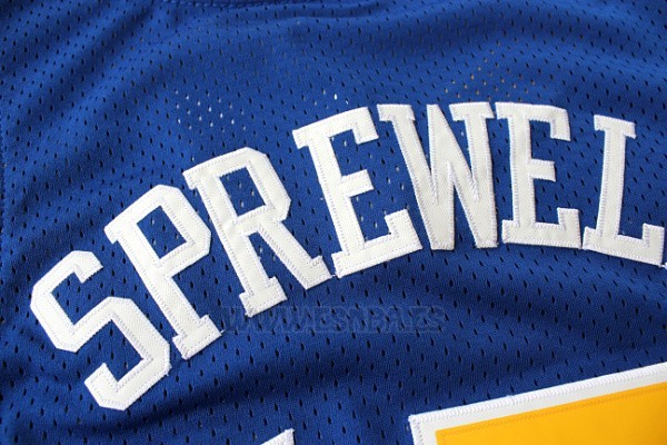 Camiseta Golden State Warriors Latrell Sprewell #15 Retro Azul